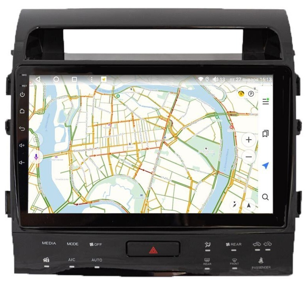 Магнитола для Toyota Land Cruiser 200 2008-2015 (климат на ШГУ, с JBL) - Vaycar VA77-9381 на Android 13, 8-ядер, 2Гб-32Гб, 4G SIM-слот