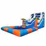 Надувная водная горка с бассейном «Пляжный оазис 3», 13*5*6 м