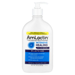AmLactin, Интенсивное заживление, отшелушивающий и увлажняющий лосьон с АГК, для сухой, шелушащейся, пепельной кожи, без отдушек, 400 г (14,1 унции)