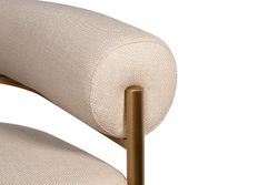 Кресло 95x82x77см Garda Decor серое/матовое золото в современном стиле