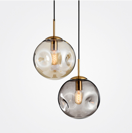 Pendant design lamp Wrin  ( Amber )