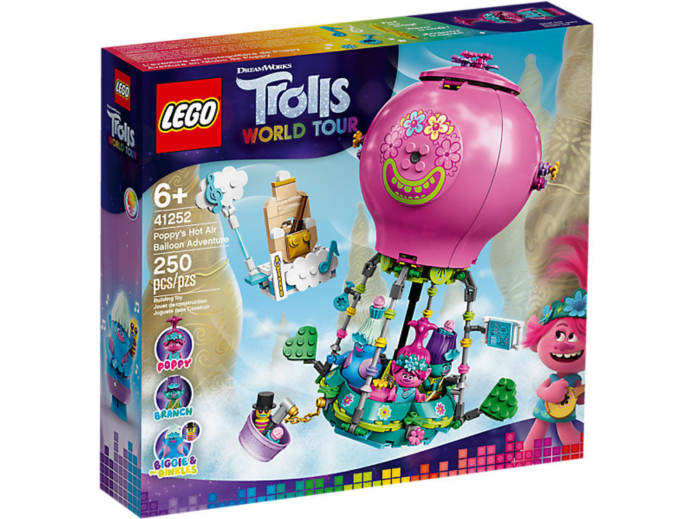 LEGO Trolls: Путешествие Розочки на воздушном шаре 41252 — Poppy's Air Balloon Adventure — Лего Троллз Тролли