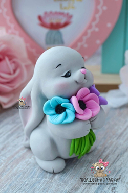 Силиконовая форма Зайчик Лютик