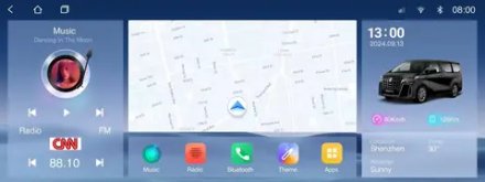 Магнитола для Toyota Alphard 2015-2019 - Carmedia ZH-T1401BG на Android 12, 8Гб+128Гб, 4G SIM-слот, CarPlay