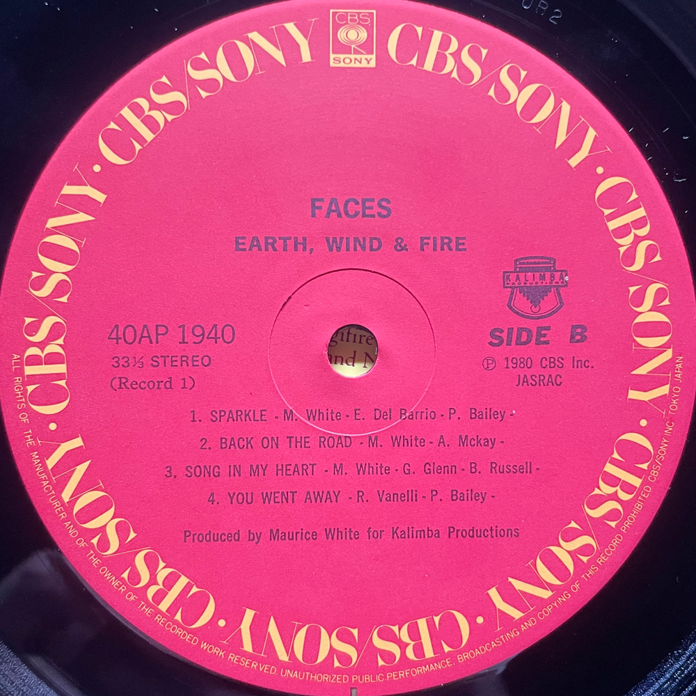 Earth, Wind & Fire ‎– Faces 2LP (Япония 1980г.)