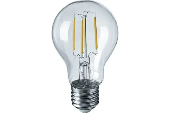 Лампа светодиодная Navigator Filament 220V A60F Е27 10W 4000K груша 42277