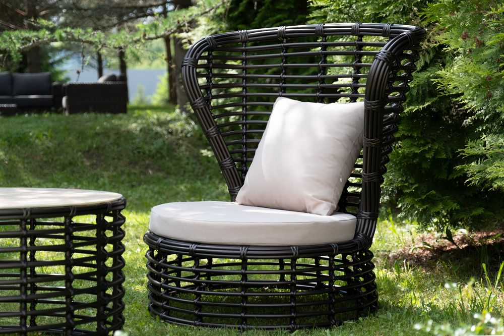 "Парма" кофейный комплект из искусственного ротанга, цвет бронзовый