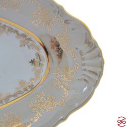 Блюдо для рыбы Queen's Crown Aristokrat Охота бежевая 56 см