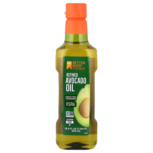 BetterBody Foods, рафинированное масло авокадо, 500 мл (16,9 жидк. унции)