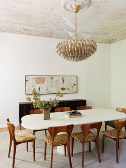 Круглая люстра из венецианского стекла в янтарном и бордовом оттенках ✨