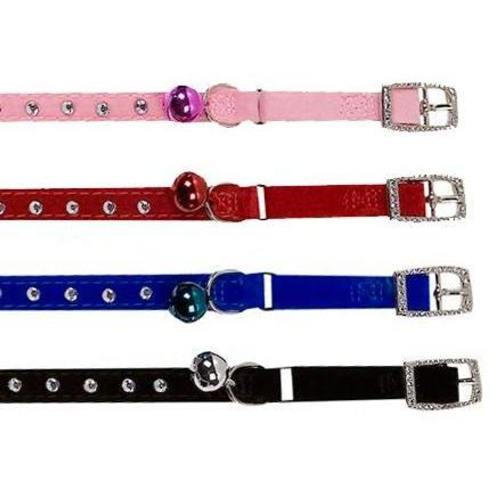 Ошейник для кошек Flamingo Velours Diamond