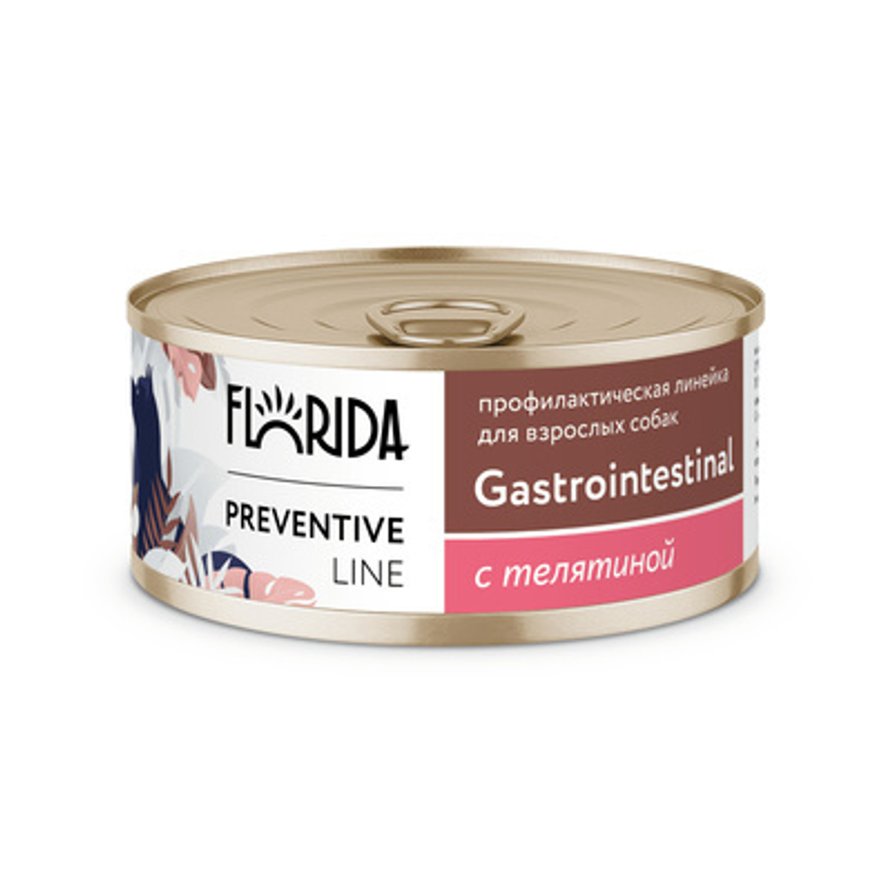 Florida Gastrointestinal Консервы для собак при расстройствах пищеварения, с Телятиной