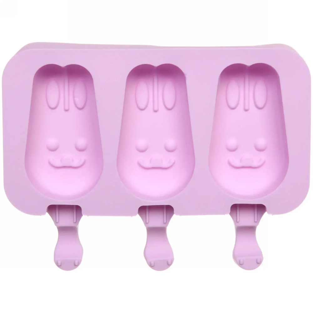 Форма для приготовления мороженого «Зайки» силиконовая 19,5*15см