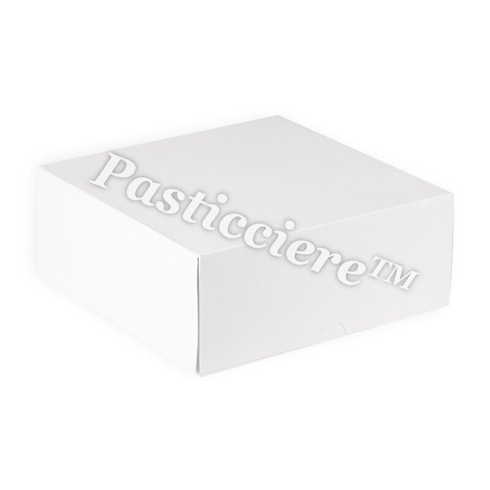 Pasticciere Короб для тортов 225*225*90 мм (белый), 80шт