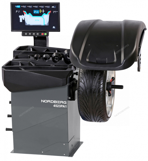 Станок балансировочный автомат с дисплеем, серый NORDBERG 4523PA1(G)