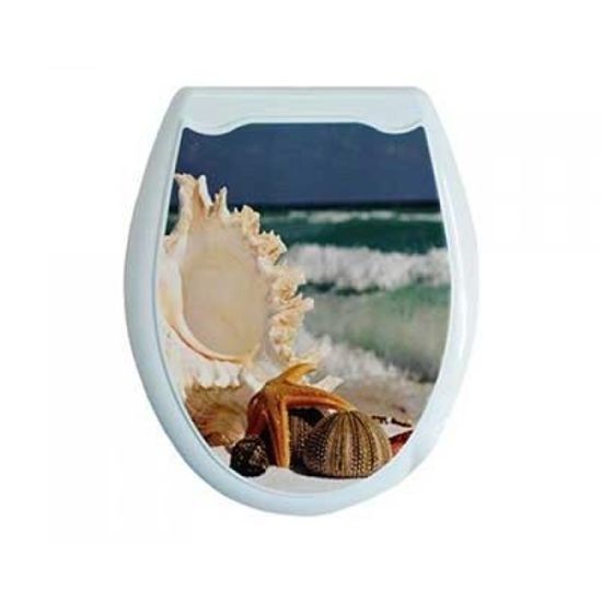 Сиденье для унитаза фотопринт ЛАЗУРНЫЙ БЕРЕГ