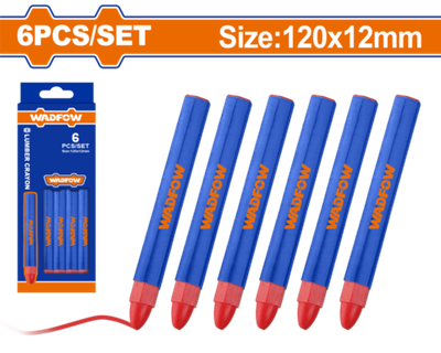 Разметочные мелки (красный) 6 шт (120) WADFOW WMB4506