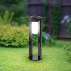 Садово-парковый светильник ЭРА ФТУ 01-20-003 Арка напольный черный IP54 Е27 max20Вт h600мм | Садово-парковые светильники