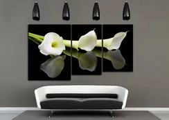 Модульная картина "Белые каллы"