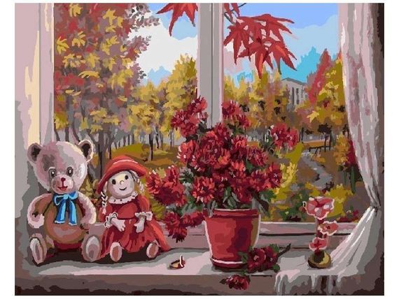 Любимые игрушки-раскраски  по номерам