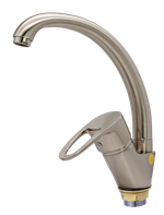 10021-G  Смеситель (САТИН) для кухни "GANZER"  (10/1шт)