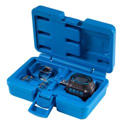 KING TONY (34417-1A) Динамометрический адаптер серии "DIGITAL", 1/2", 40-200 Нм, 4 предмета, кейс