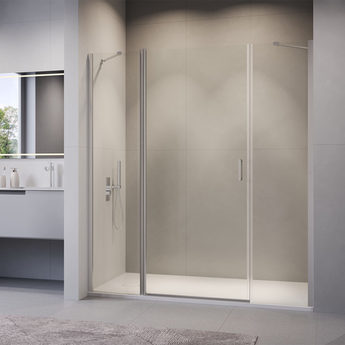 Душевая дверь RGW LE-009 (LE-004 + Z-09+профиль A-14) (Прозрачное, 1800)