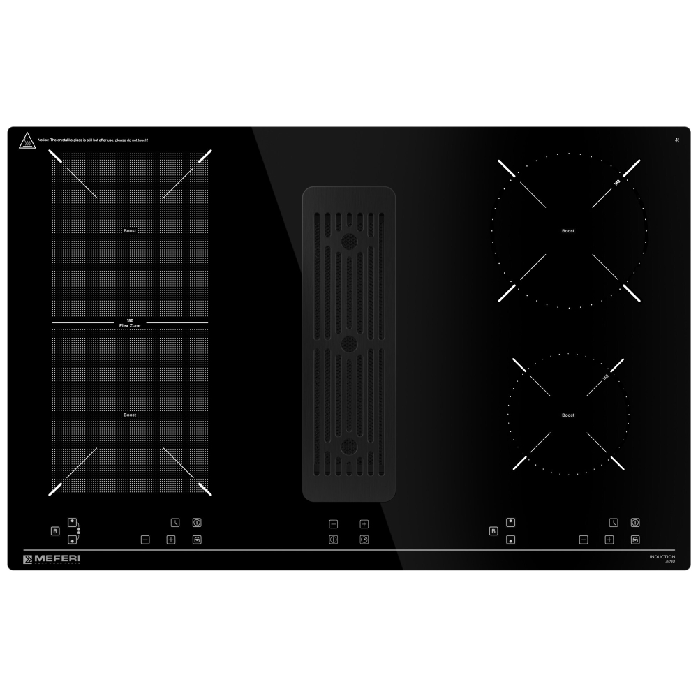 Индукционная варочная панель с вытяжкой Meferi XSMART35IX ULTRA фото 2