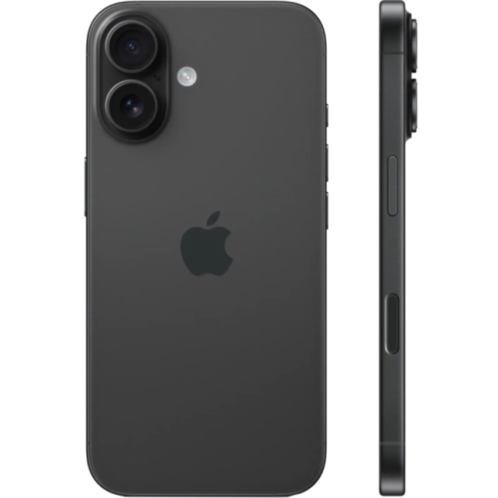 Apple iPhone 16 256Gb Dual: nano SIM + eSim black (чёрный)