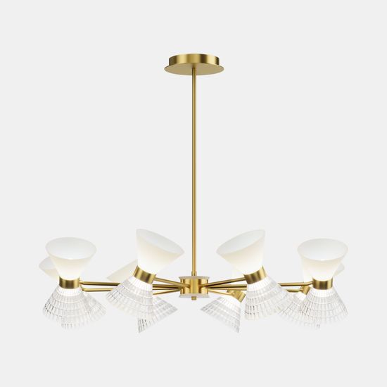 SL2004.303.16 Светильник подвесной ST-Luce латунь/прозрачный, белый, латунь G9 LED 16*5W SPIRIT