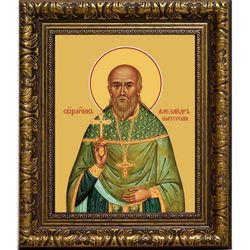 Александр (Сахаров) Шатурский священномученик. Икона на холсте.