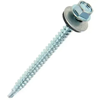 Саморез кровельный 6,3х80 цинк 100 шт