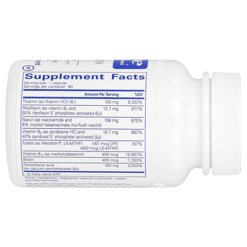 Pure Encapsulations, B-Complex Plus, 60 капсул