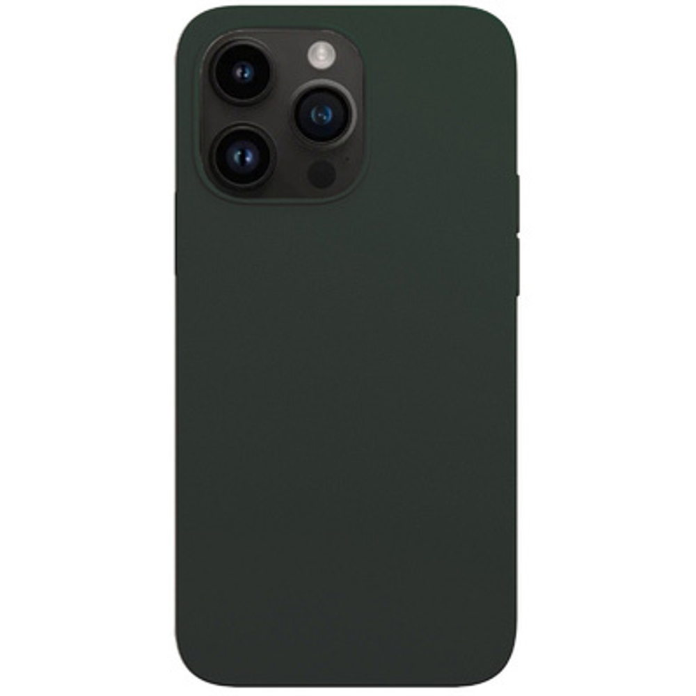 Накладка iPhone 14 Pro силикон темно-зеленый