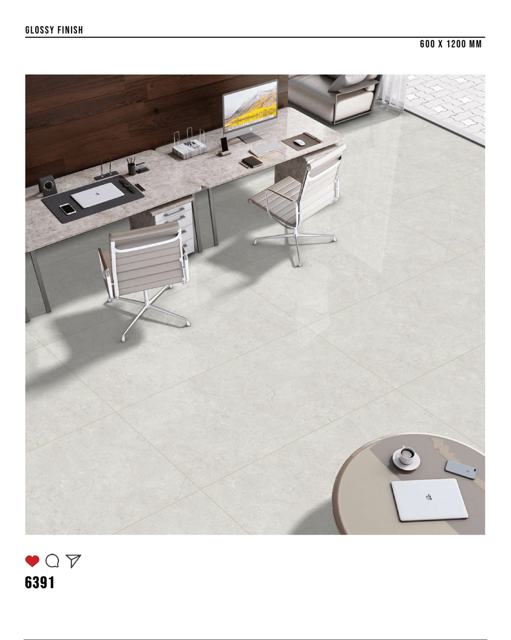 Керамогранит glossy №4 , 60х120, 6391