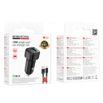 Автомобильное зарядное устройство для Type-C Borofone BZ34 QC3.0 (black)