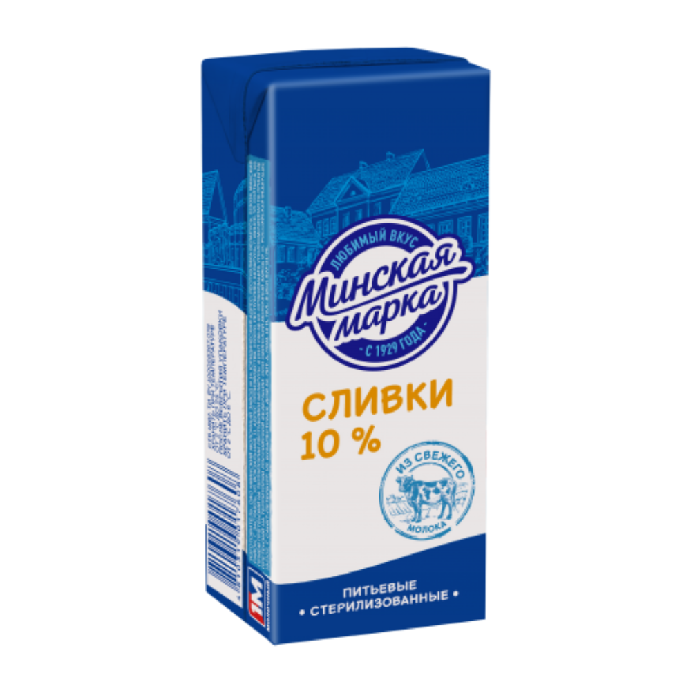 Сливки Минская Марка 10% 200 мл