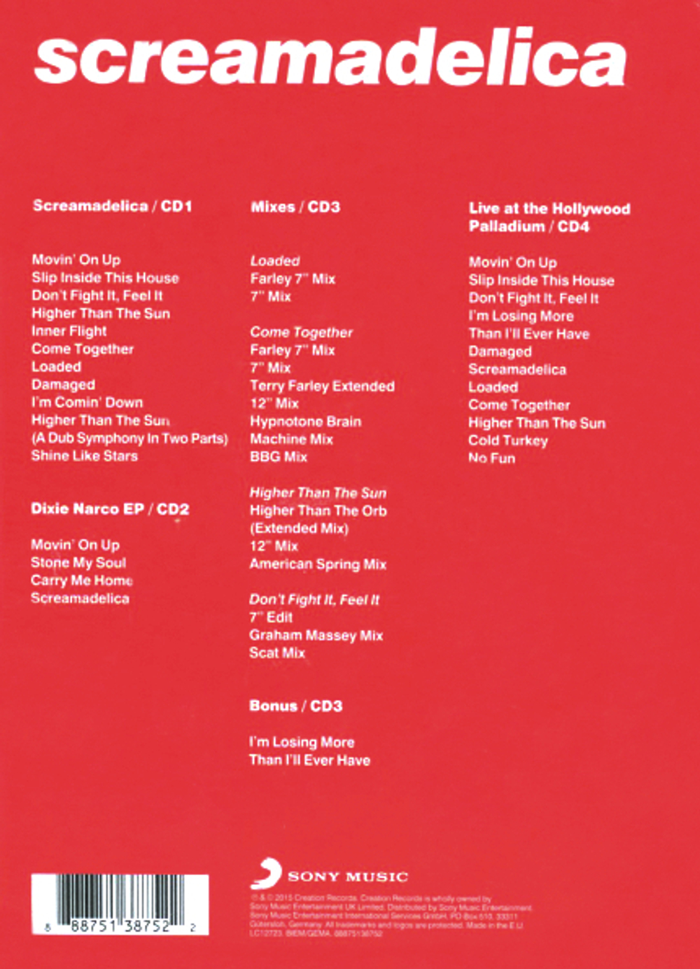 Primal Scream / Screamadelica (4CD)