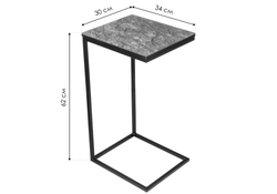 Журнальный столик Геркулес 30х34х62 малахит