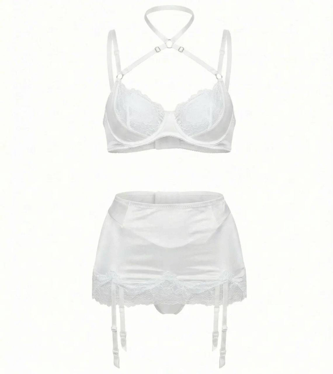 Гартеры к комплекту Селин Black — White