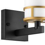 731617 Бра CERO 1х40W E14 ЧЕРНЫЙ/ЗОЛОТО/БЕЛЫЙ