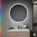 Зеркало Cezares CZR-SPC-MC-800-RGB-TCH с LED подсветкой и RGB подсветкой с сенсорным выключателем и диммером