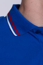 Рубашка-поло мужская МЧС длинный рукав (нового образца, василек)