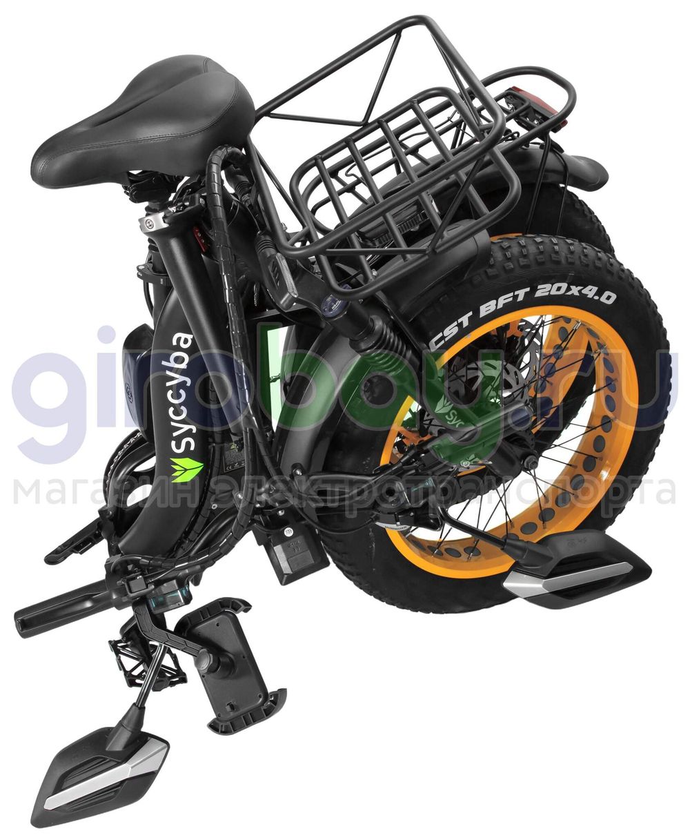 Электровелосипед Syccyba F11 Pro 2025 года (48V/15Ah) - Жёлтый обод фото №15