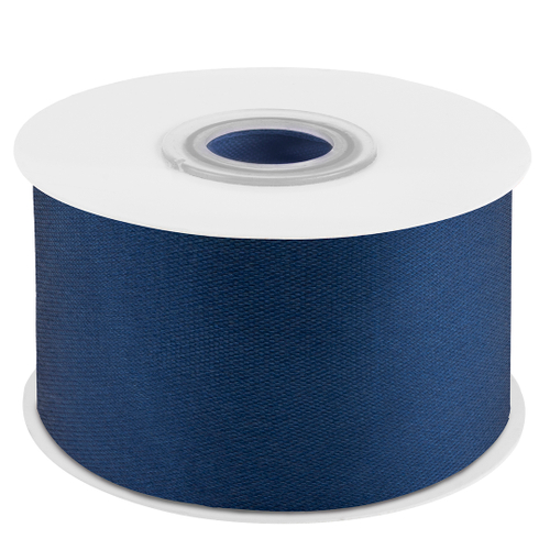 Лента атлас Темно-синий 3,8 см ДБ