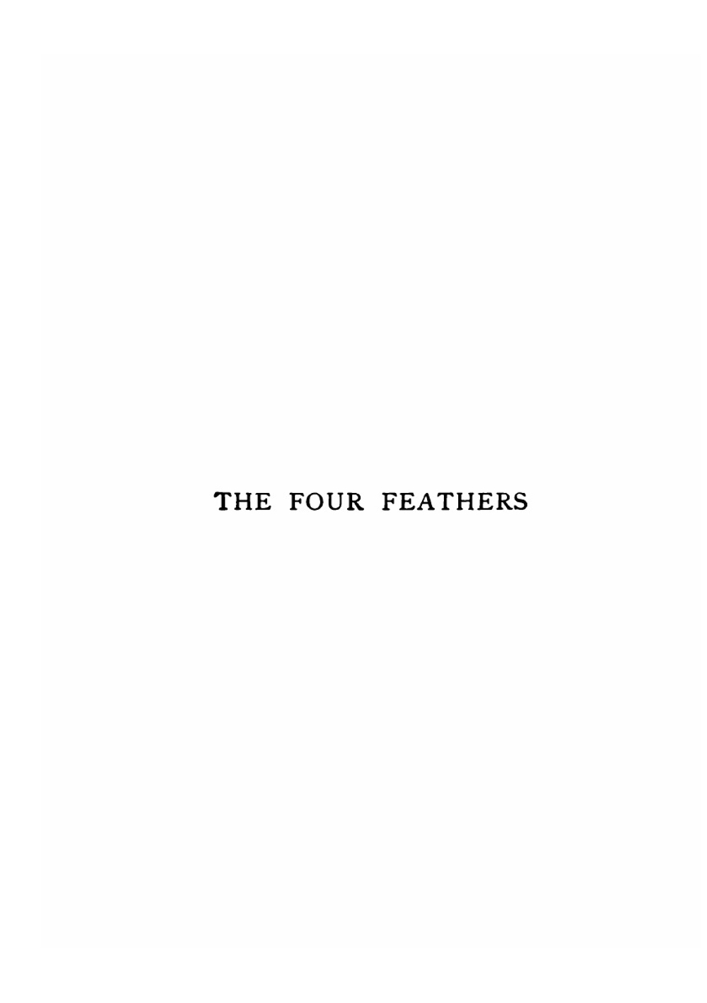 The Four Feathers | Alfred Edward Mason
