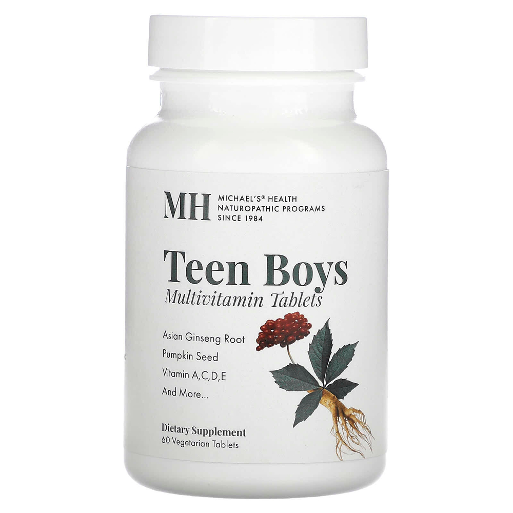 Michael's Health, Мультивитамины для мальчиков-подростков, 60 вегетарианских таблеток