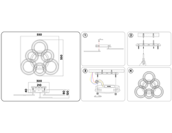 Ambrella Потолочный светодиодный светильник с пультом Original FA8805