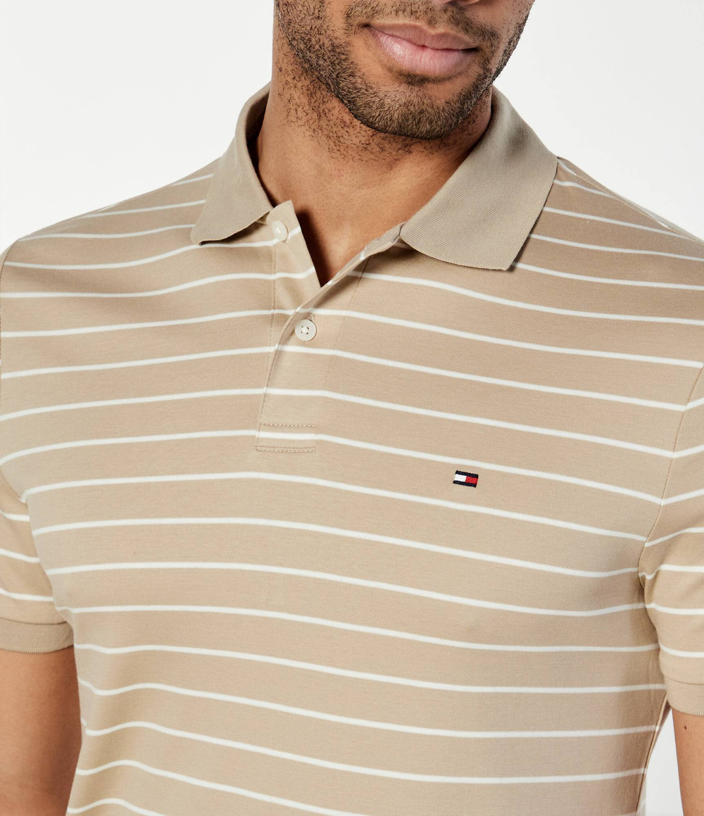 Поло Tommy Hilfiger - бежевый(MW0MW39994)