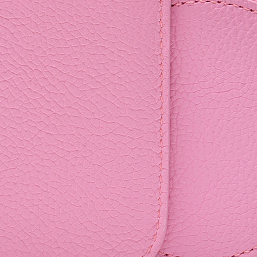 Balenciaga Letter Print Leather Clutch Regular Women"s Pink